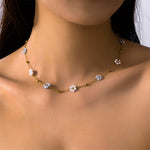 Blue And White Necklace