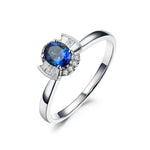 Sapphire and Diamond Ring