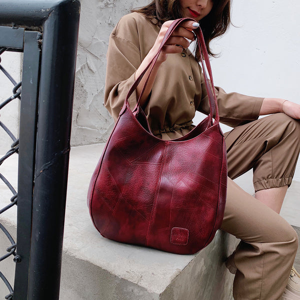 Retro Luxe Designer Shoulder Tote