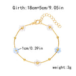 Blue And White Bracelet